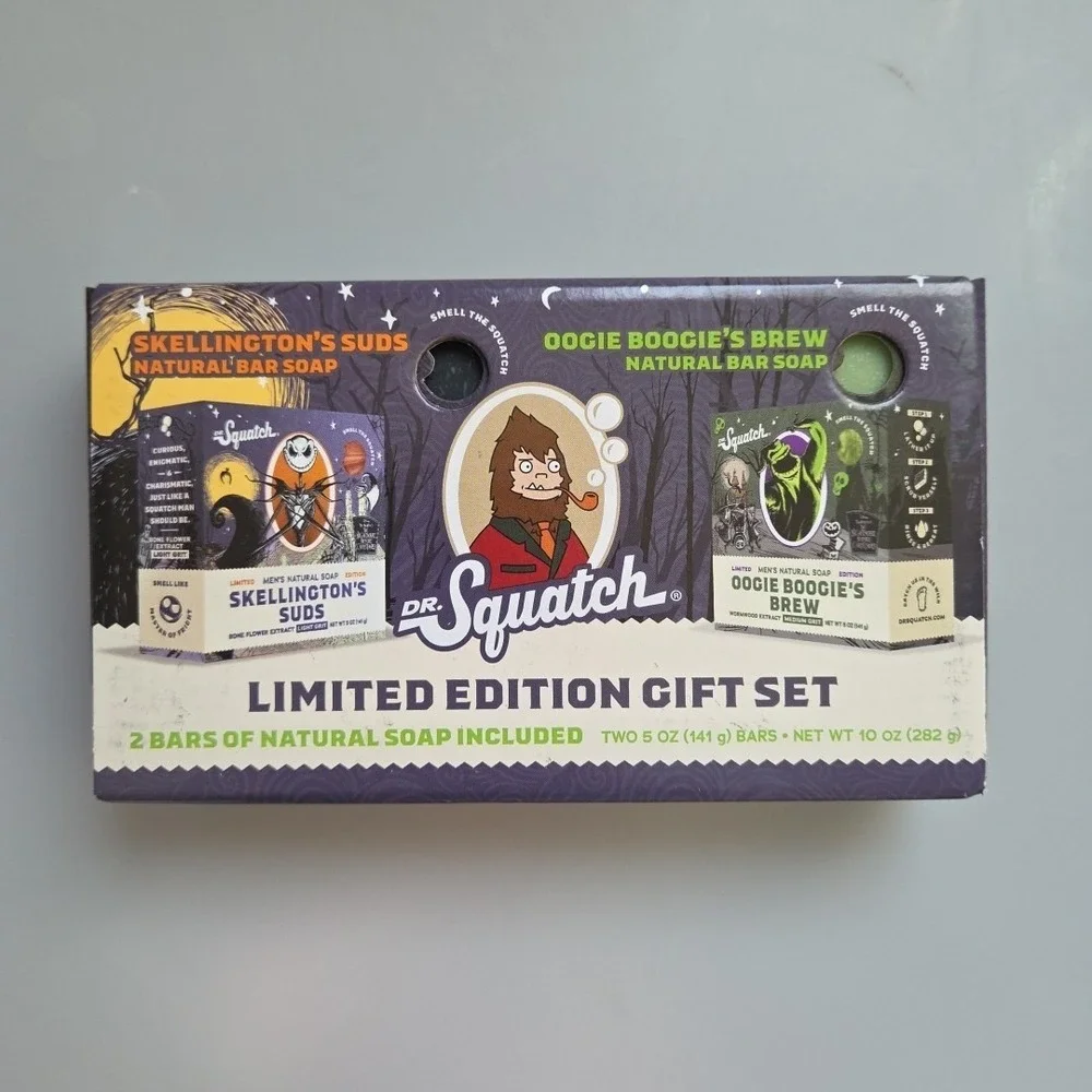 Dr. Squatch Nightmare Before Christmas 2 Soap Bar‎ Gift Set